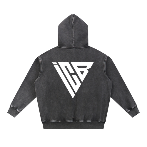 ICB Superman Snow Wash Oversized Hoodie
